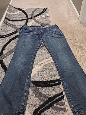 Lucky Brand Lola Boot Jeans Women's Sz 10/30  Pockets Blue Distressed USA Y2K